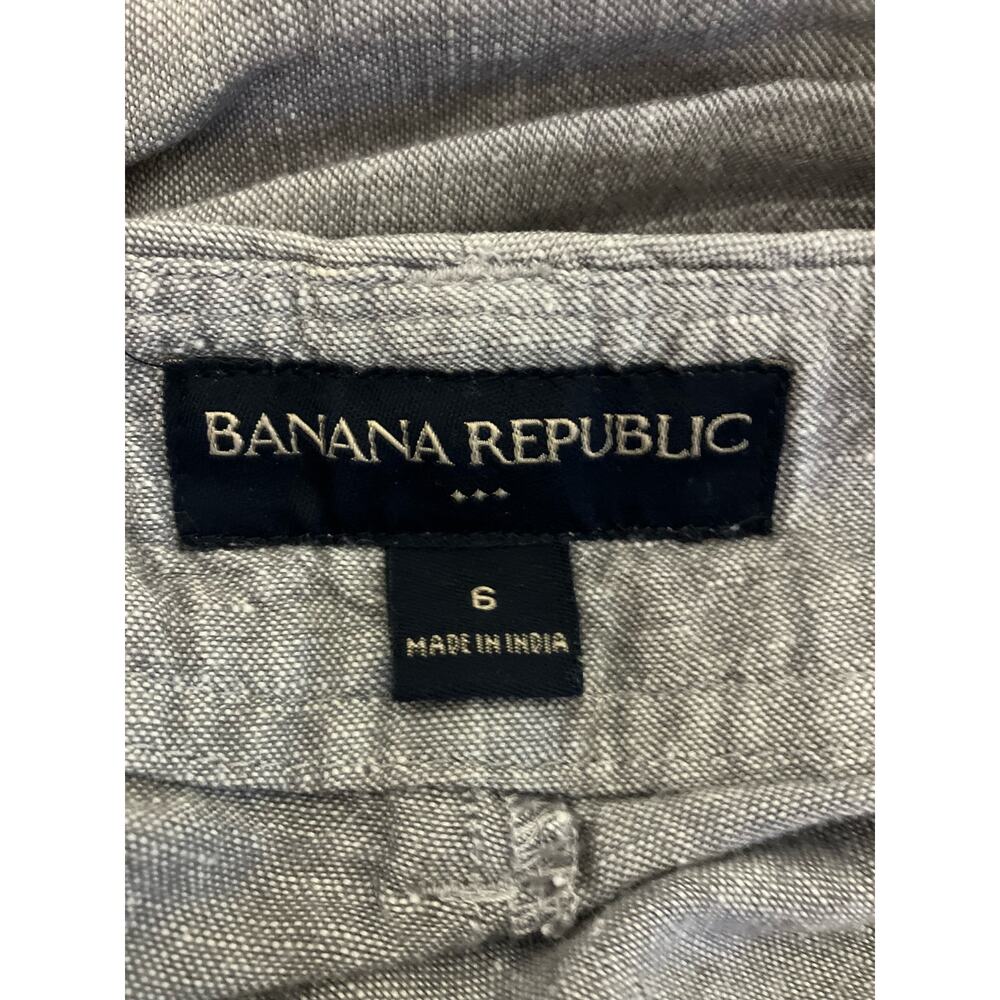 Banana Republic Linen Pants Grey Size 6 - Picture 5 of 8
